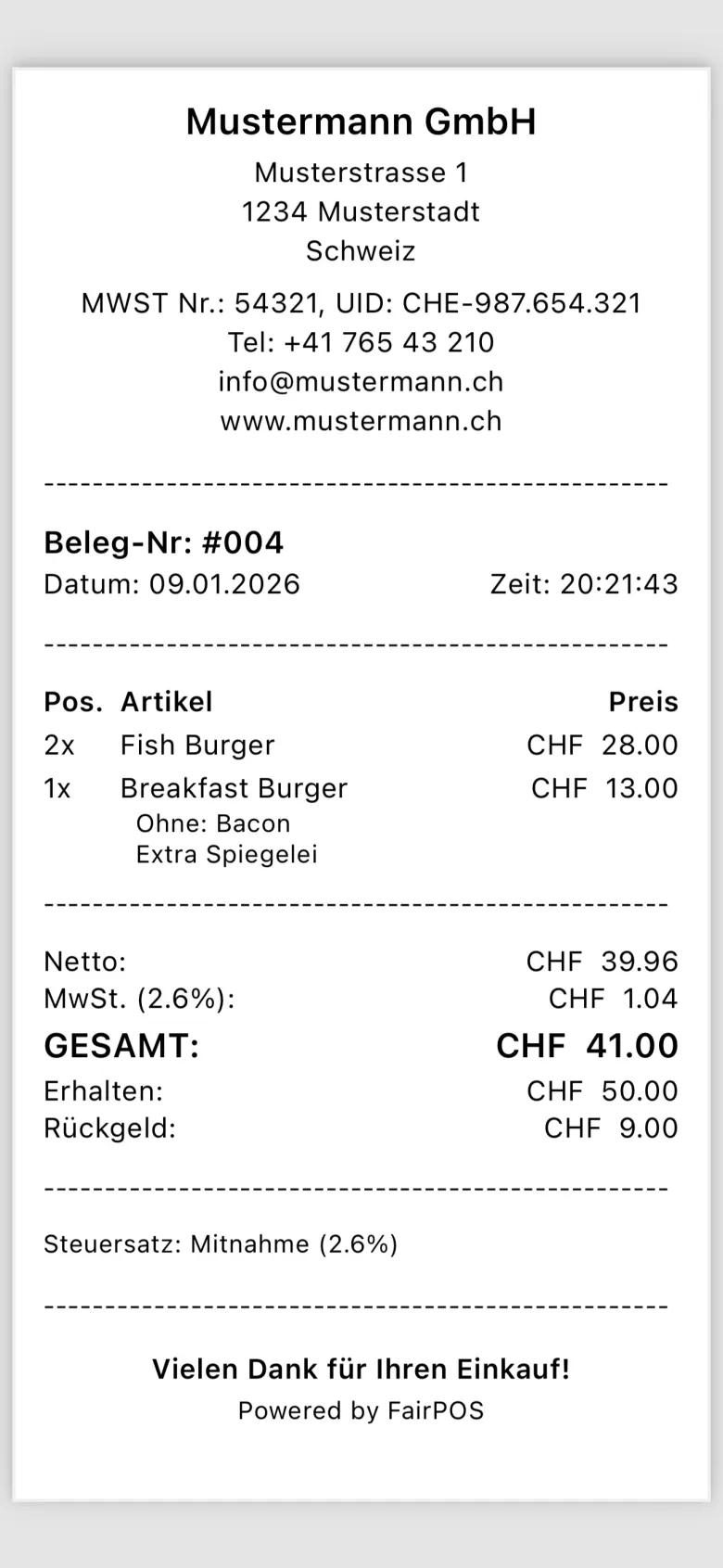 PDF-Beleg